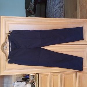 INC Brand Men’s Inc brand slim fit navy flat front cotton trousers size 32 x 32